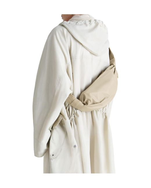 Lemaire White Croissant Soft Small Bag