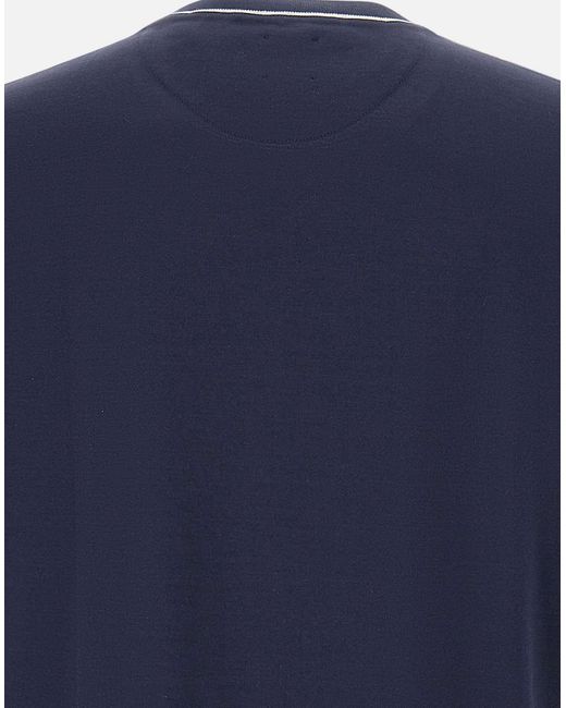 Eleventy Blue Crew Neck T-Shirt for men