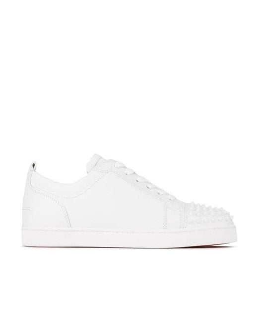 Christian Louboutin White Louis Junior Spikes Sneakers for men