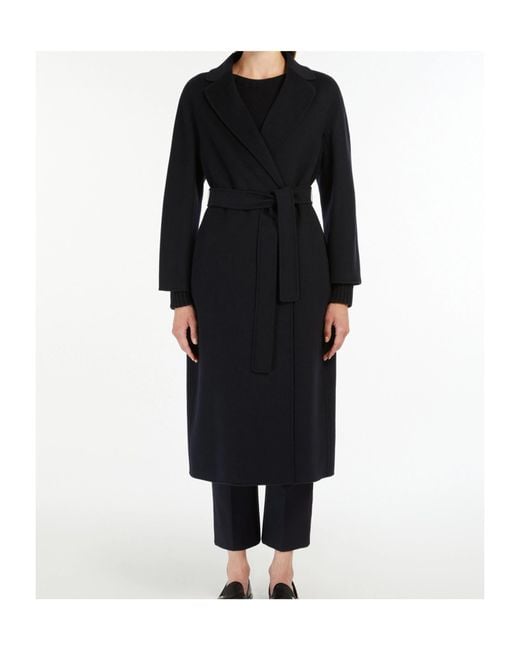 Max Mara Black 'S Esturia Belted Coat