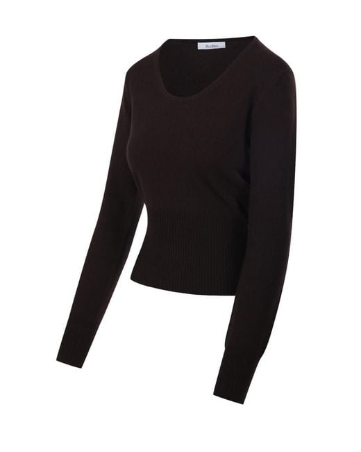 Max Mara Black Mxmvetta Crewneck Knitted Jumper