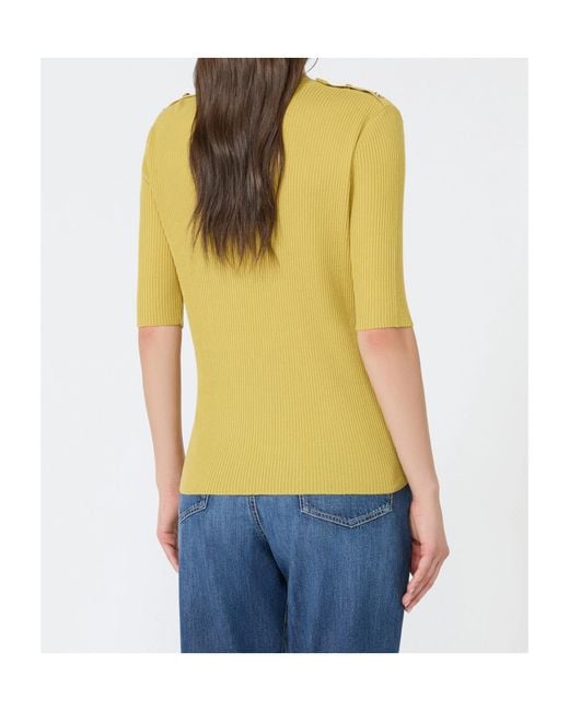 Max Mara Yellow Riviera T-Shirt