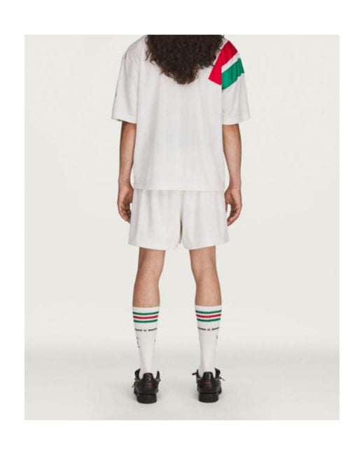 Adidas White X Brain Dead X Disney Elasticated Waistband Football Shorts for men