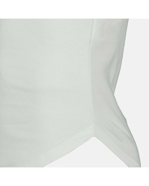 Courreges Black Courrèges Circle Contrast Raglan-Sleeve Crewneck T-Shirt for men