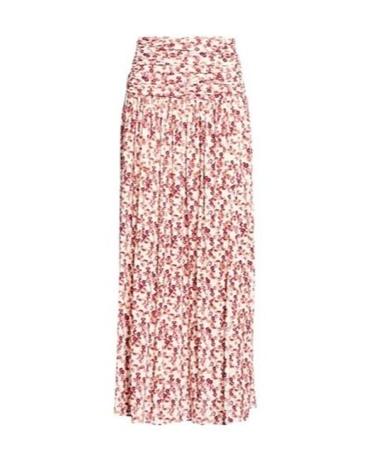 Isabel Marant Red Elastic Flower Skirt