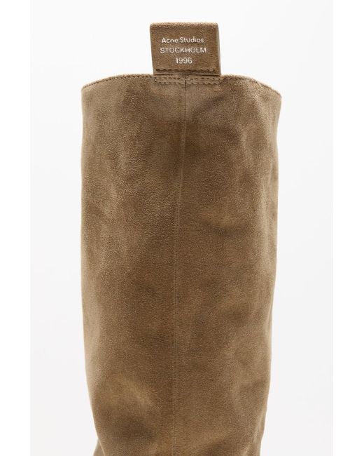Acne Natural Slouch Toe-Detail Boots