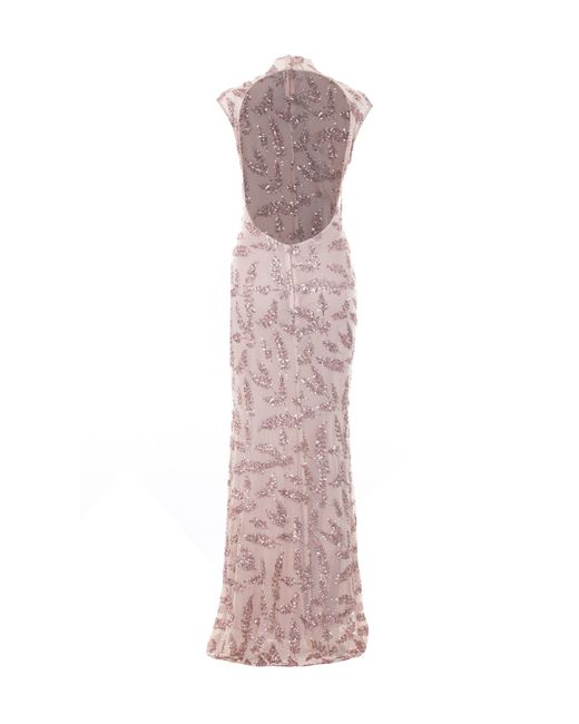 Aniye By Pink Rose Fatal Uma Sequined Long Dress