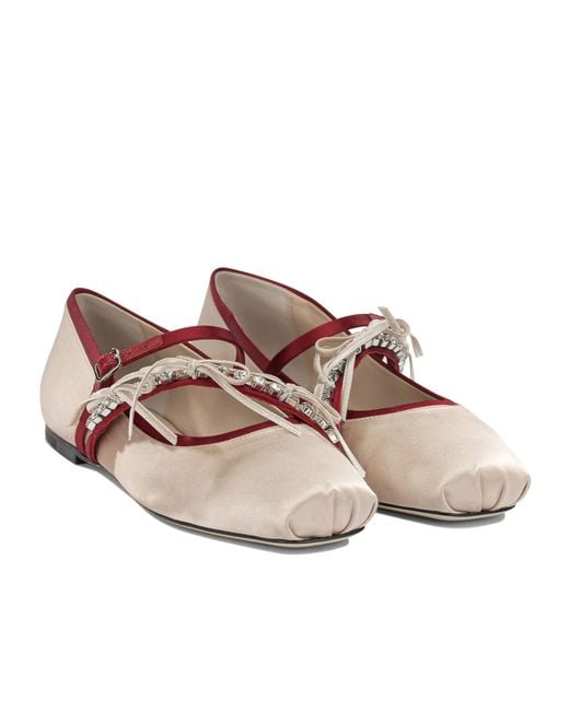 Jimmy Choo Brown Loli Ballet Flats