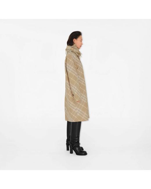 Burberry Natural Single-Breasted Coats