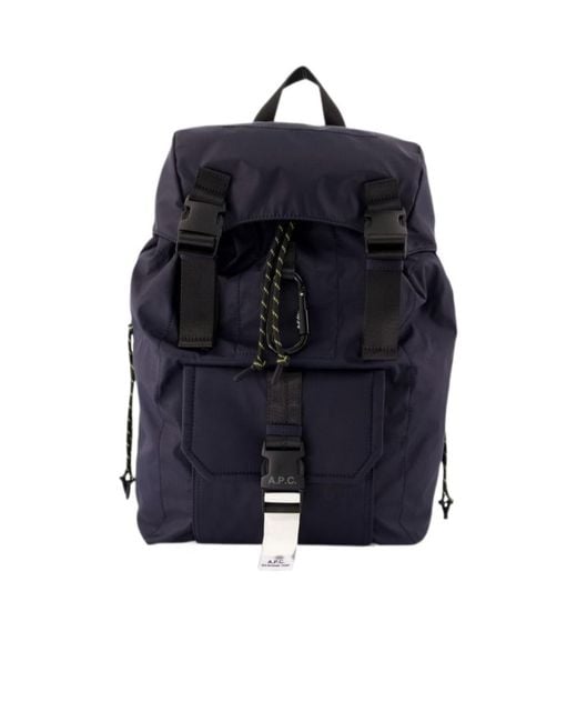 A.P.C. Blue Trek 2.0 Buckle Backpack for men