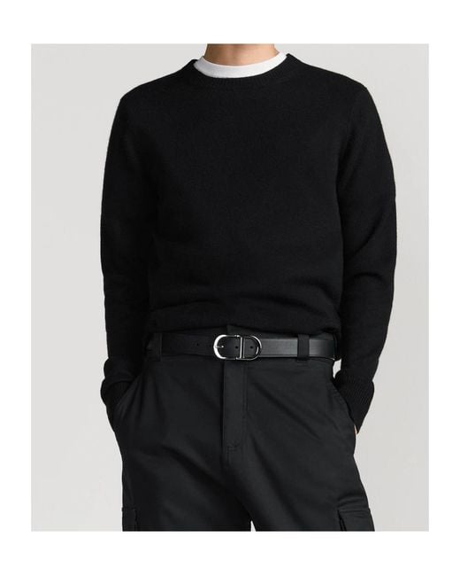 Dior White Homme Logo Plaque Buckled Belt for men