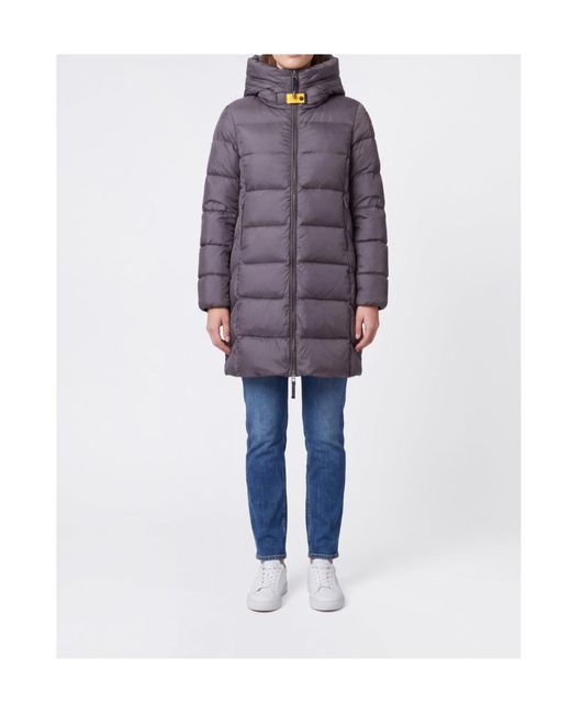 Parajumpers Gray Marion Hooded Down Jacket