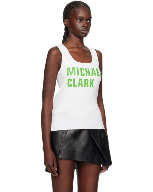 J.W. Anderson White Michael Clark Tank Top