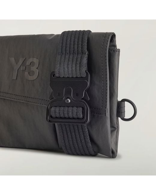 Y-3 Pocket Detailed Sling Bag in Black for Men | Lyst