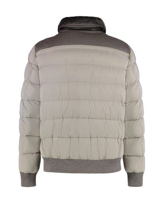Moorer Gray Viani Padded Down Jacket for men