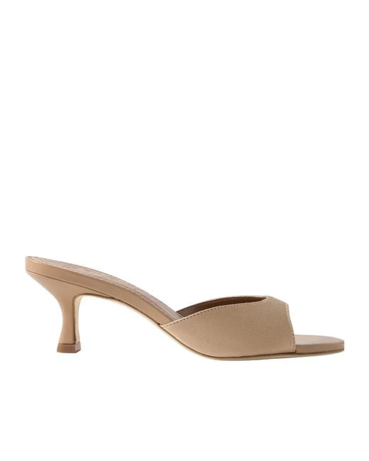 Staud Natural Brigitte High-Heeled Sandals