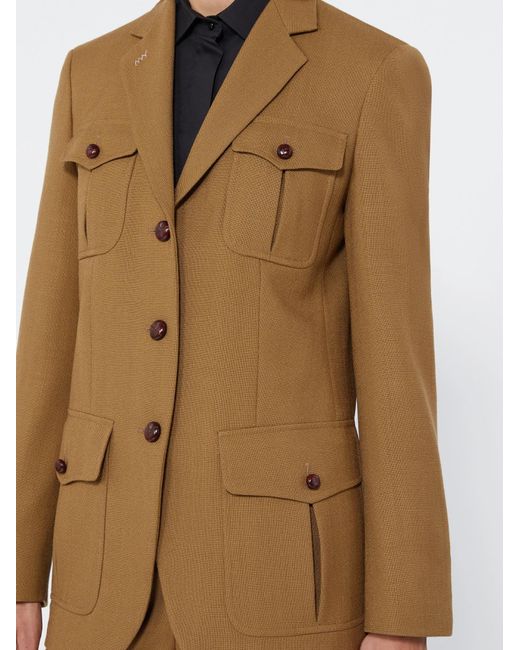 Max Mara Brown Long-Sleeved Jacket