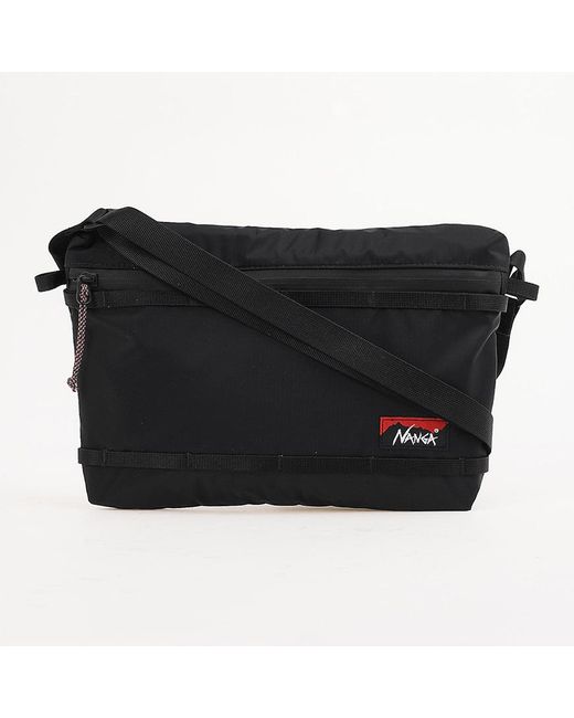 NANGA Blue Zippered Shoulder Bag for men