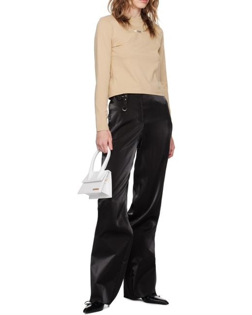 Jacquemus Natural Logo Patch Long-Sleeve Top