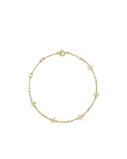 Tory Burch Metallic Kira Double T Motif Bracelet