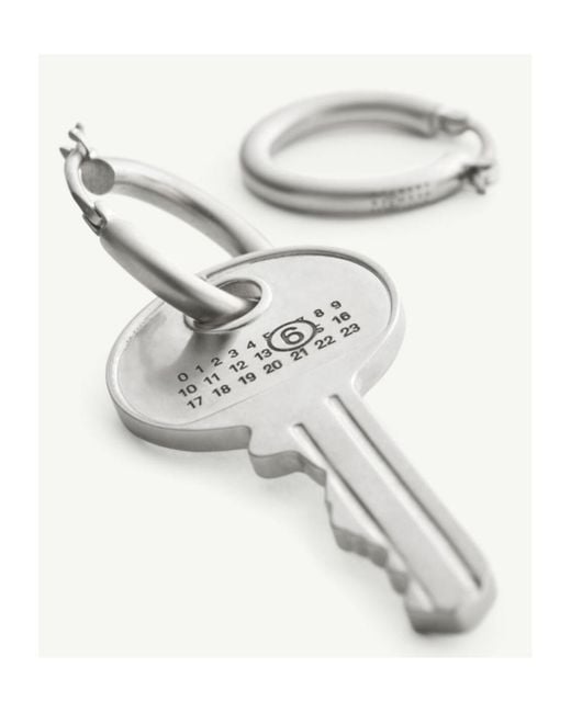 MM6 by Maison Margiela White Key Ear Cuff