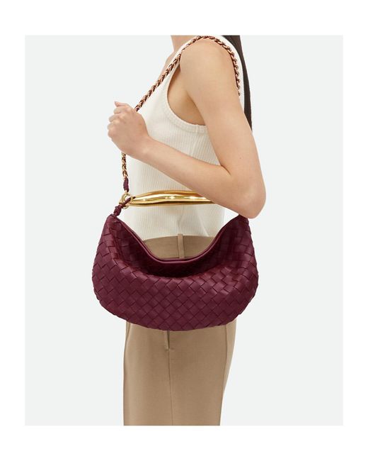 Bottega Veneta Purple Sardine Small Shoulder Bag