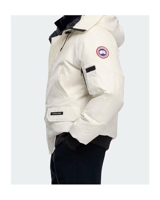 Canada Goose White Chilliwack Bomber for men