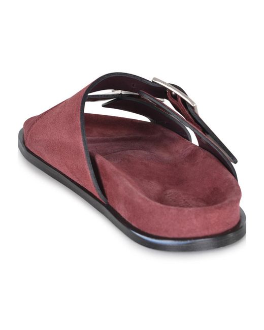 Alohas Brown Alba Open-Toe Slippers for men