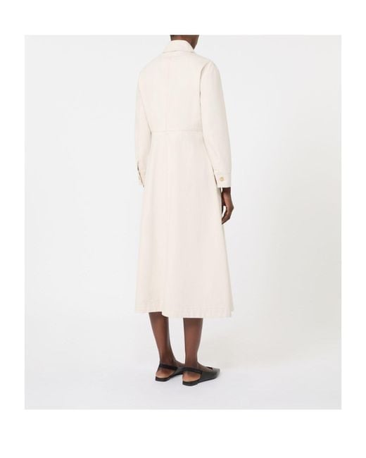 Max Mara White 'S Smmamelia Long-Sleeved Dress
