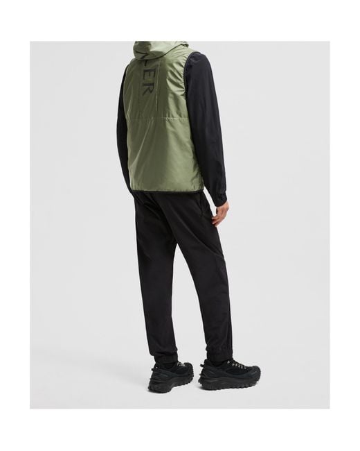 Moncler Green Moretan Zip-Up Hooded Gilet for men