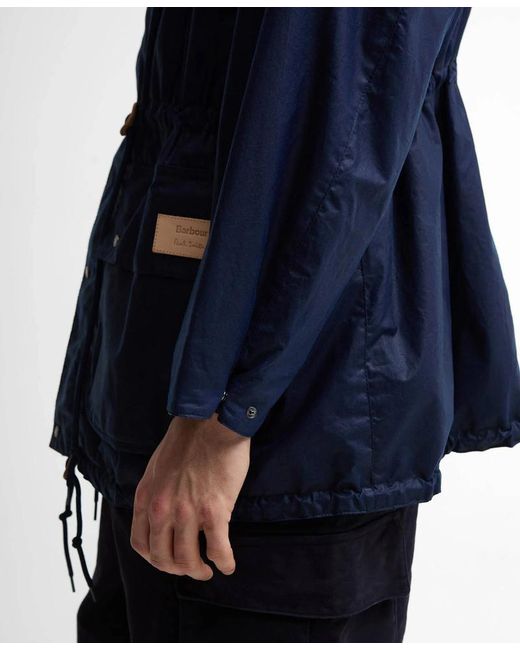Barbour Blue X Paul Smith Durham Waxed Jacket for men