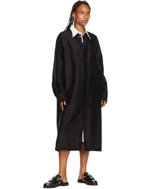Toga Black Tassel Muller Shoes