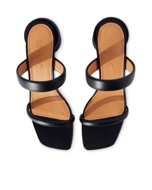 Off-White c/o Virgil Abloh Multicolor Square Toe Heeled Sandals