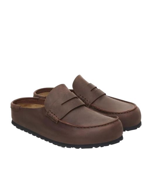 Birkenstock Brown Naples 2.0 Slip-On Loafers for men