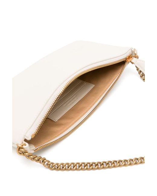 Pinko Natural Logo Plaque Shoulder Bag