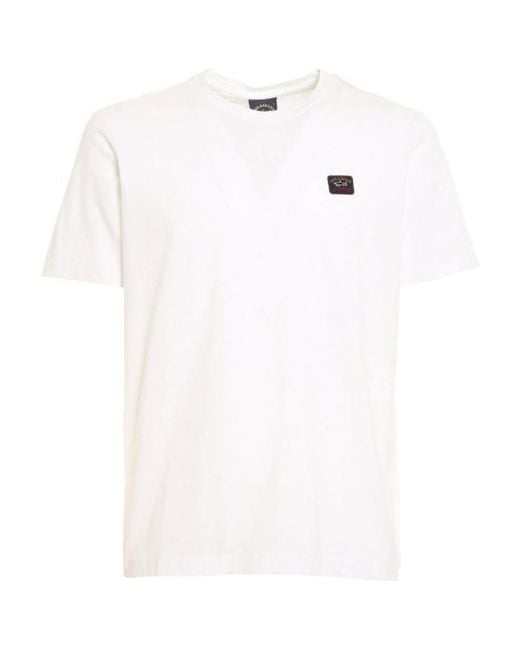 Paul & Shark White Logo Decal T-Shirt for men