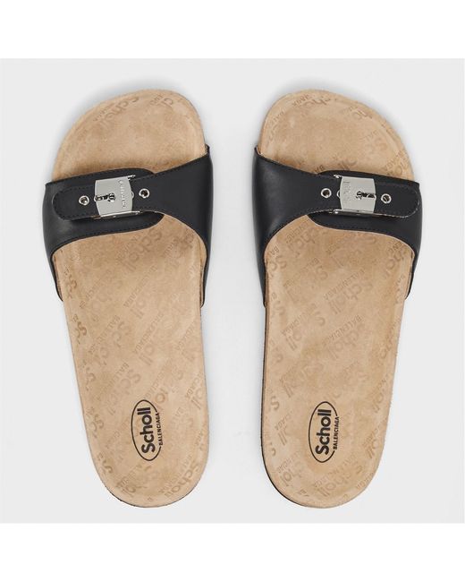 Balenciaga Brown Logo Detail Slippers
