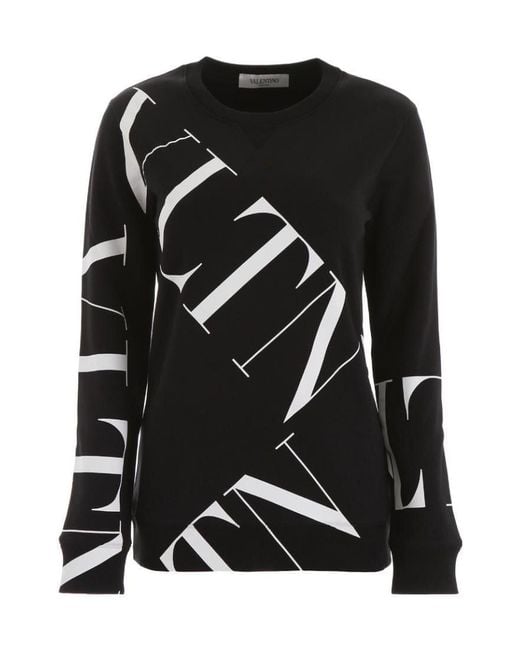 Valentino Black Printed Pullover