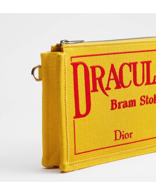 Dior Yellow A5 Triangle Pouch for men