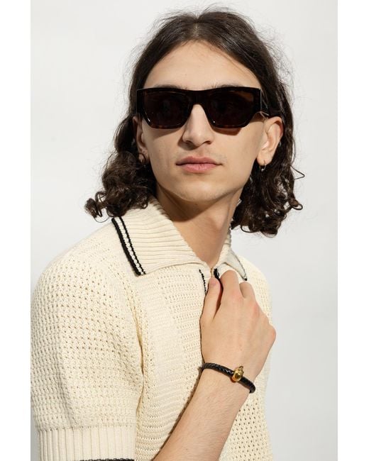 McQueen Pink Eyewear Square-Frame Sunglasses for men