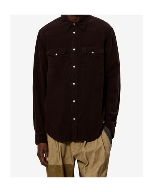 Isabel Marant Black Vasco Shirt for men