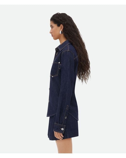 Bottega Veneta Blue Denim Shirt