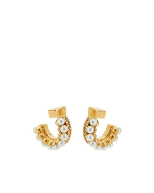 Ferragamo Metallic Ferragamo Pendant Earrings