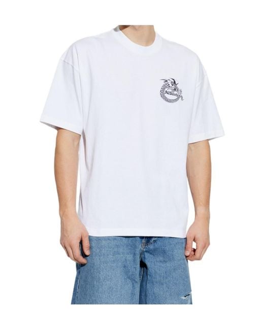 AllSaints White Terra Graphic T-Shirt for men
