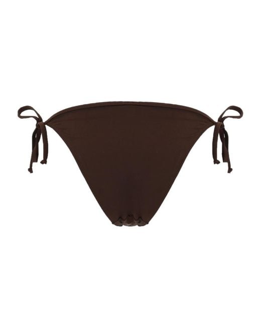 DIESEL Black Tie-Side Bikini Bottoms