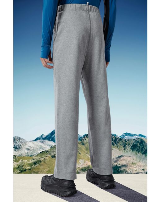 Moncler Gray Logo Trackpants for men