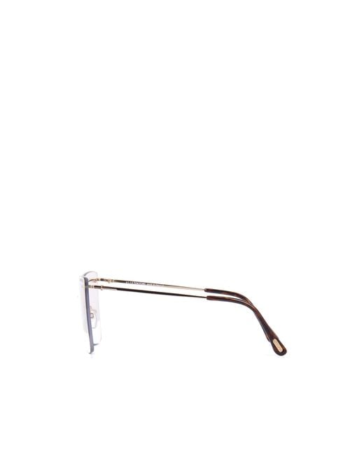 Tom Ford White Logo Logo Sunglasses