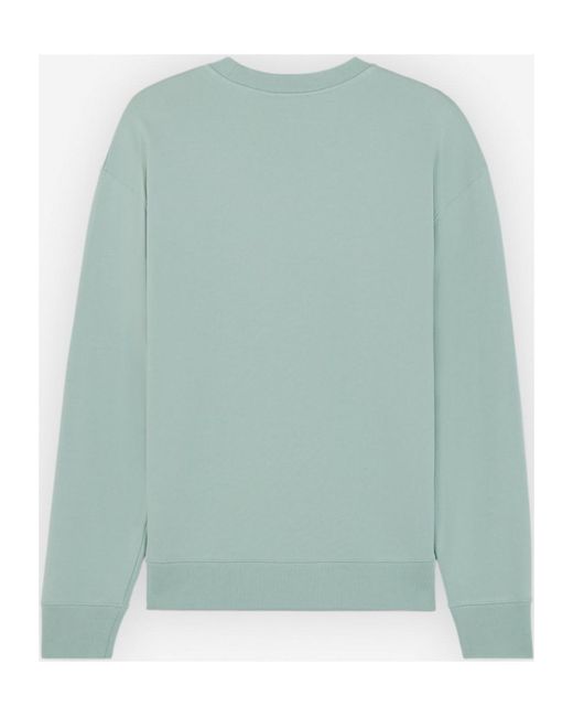 Maison Kitsuné Blue Maison Kitsuné Surfing Fox Crewneck Sweatshirt for men