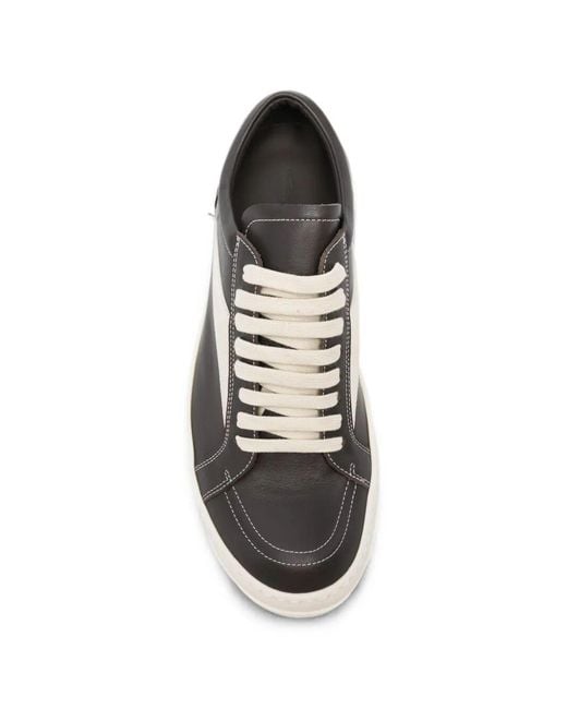 Rick Owens White Vintage Low-Top Sneakers for men
