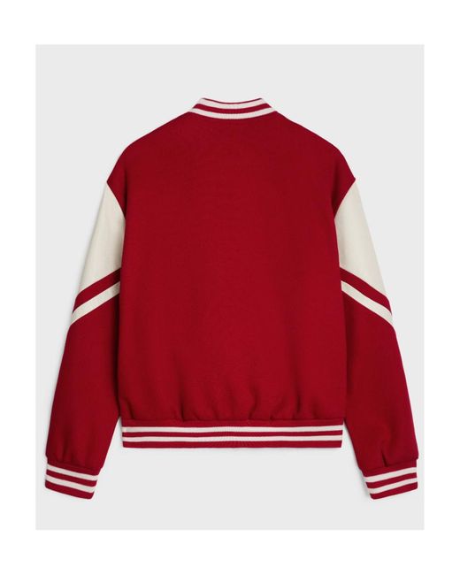 Céline Red Jackson Teddy Jacket for men